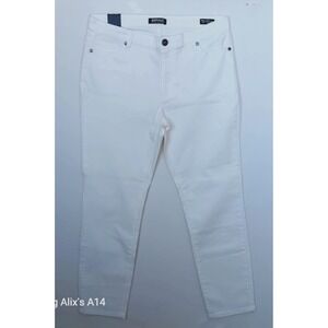 Buffalo David Bitton High Rise Soft Stretch Ankle Skinny Jeans White Size 10/30‎